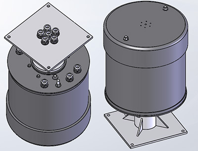 Slip ring with square flange