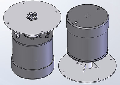 Slip ring with round flange