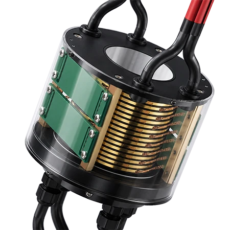 5 Gbps Ethernet Slip Ring with wire brushes