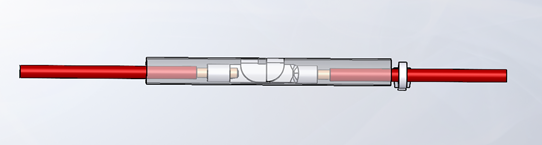 Slip ring Knife disconnect connecting two wires