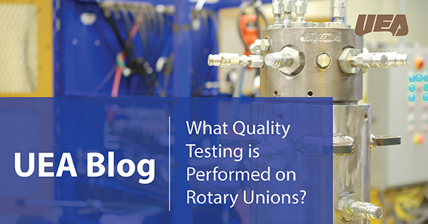 Quality Testing is Performed on Rotary Unions