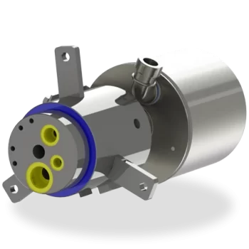 separate slip ring plus rotary union