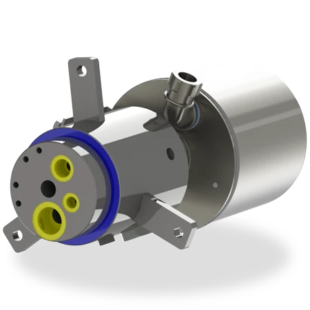 separate slip ring plus rotary union