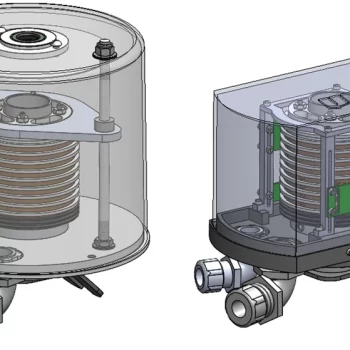 wire brush slipring. size reduction possible when wire brushes are used verses the conventional carbon brush design.